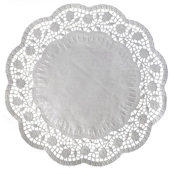 100 Stk. Tortenspitzen Tortenunterlagen weiß Ø 32 cm